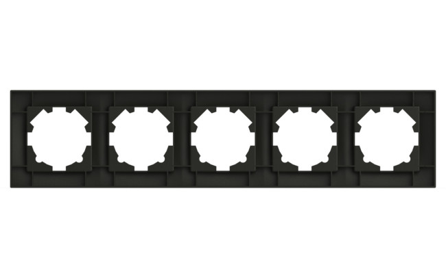 Рамка пятиместная ELBI Vega 510-011100-250 Рамка пятиместная ELBI Vega 510-011100-250