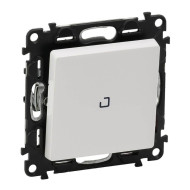 Выключатель одноклавишный Legrand Valena Life 10A 250V с подсветкой белый 752410