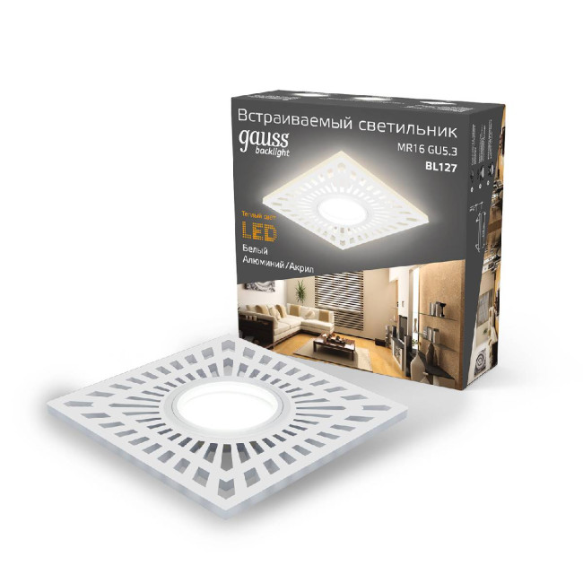 Встраиваемый светильник Gauss Backlight BL127 Встраиваемый светильник Gauss Backlight BL127