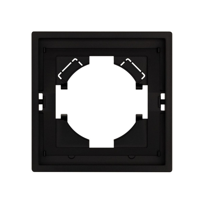 Рамка пластиковая на 1 пост Arlight FRM-TENDO-PL-1-BK 053836 Рамка пластиковая на 1 пост Arlight FRM-TENDO-PL-1-BK 053836