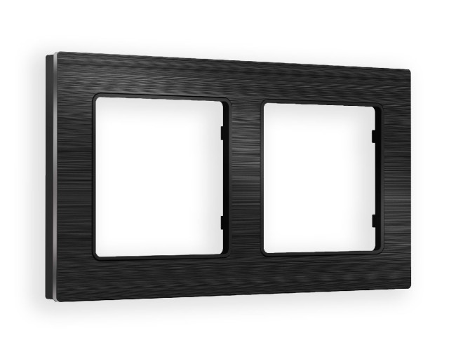 Рамка двухместная Ambrella Volt Platos AF550502 Рамка двухместная Ambrella Volt Platos AF550502