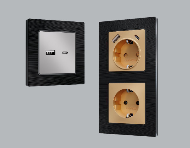 Рамка двухместная Ambrella Volt Platos AF550502 Рамка двухместная Ambrella Volt Platos AF550502