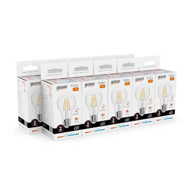Лампа светодиодная Gauss Filament Elementary E27 11W 2700K 22211 Лампа светодиодная Gauss Filament Elementary E27 11W 2700K 22211