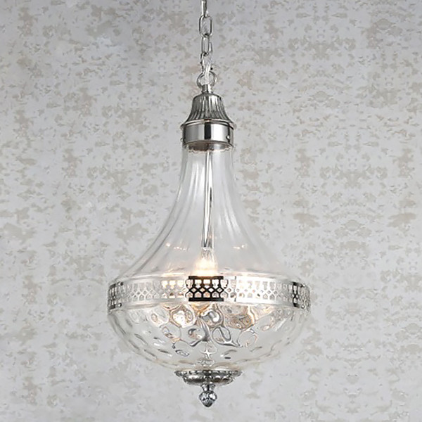 Подвесная люстра DeLight Collection French Empire Glass KG0544P-4 nickel Подвесная люстра DeLight Collection French Empire Glass KG0544P-4 nickel