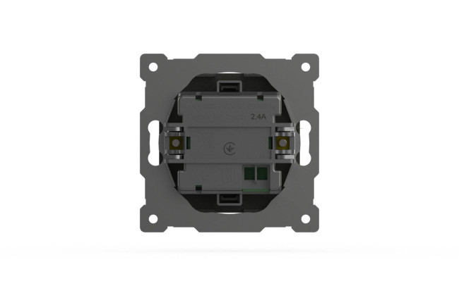 Розетка USB 5V 2,1A 2-я ELBI Zena Vega 609-011100-143 Розетка USB 5V 2,1A 2-я ELBI Zena Vega 609-011100-143