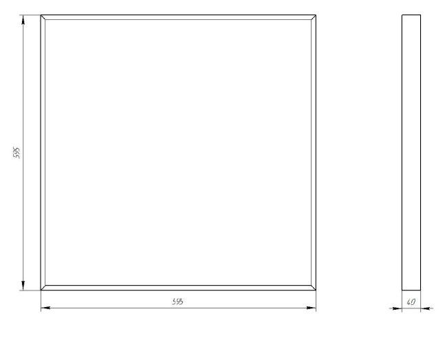 Светодиодная панель Эра SPO-910-1-40K-045 Б0046477
