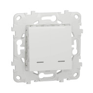 Выключатель двухклавишный Schneider Electric Unica New NU521118N