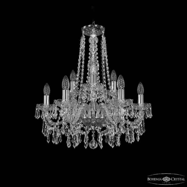 Подвесная люстра Bohemia Ivele Crystal 1403/6+3/195/h-60 Ni Подвесная люстра Bohemia Ivele Crystal 1403/6+3/195/h-60 Ni