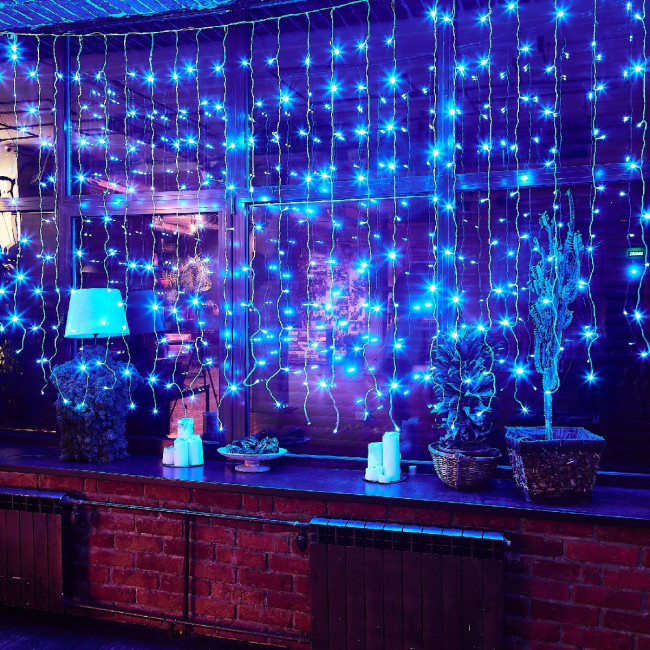 Уличная гирлянда Uniel ULD-C3020-264/TTK BLUE IP44 UL-00010919