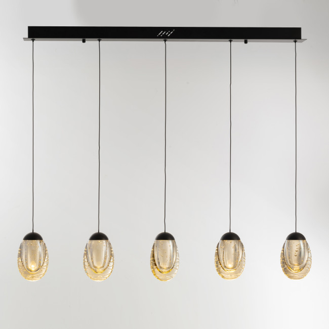 Подвесной светильник MD25090022-5B matt black/champagne Подвесной светильник MD25090022-5B matt black/champagne