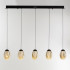 Подвесной светильник MD25090022-5B matt black/champagne Подвесной светильник MD25090022-5B matt black/champagne