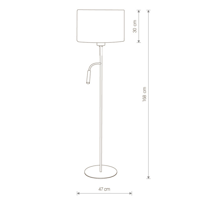 Торшер Nowodvorski Hotel Plus 9074