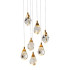 Подвесной светильник Delight Collection Crystal rock II 9701P/7R brass Подвесной светильник Delight Collection Crystal rock II 9701P/7R brass