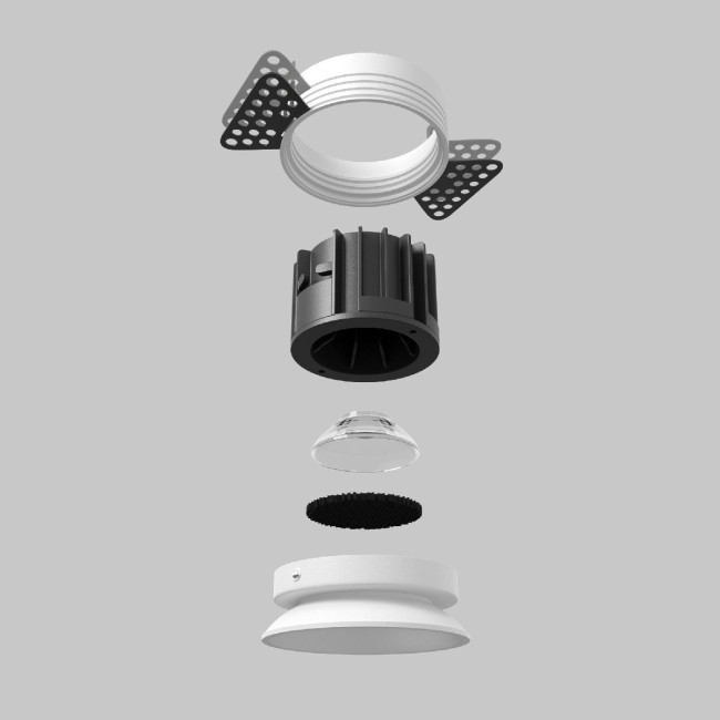 Встраиваемый светильник Maytoni Round DL058-12W2.7K-TRS-W Встраиваемый светильник Maytoni Round DL058-12W2.7K-TRS-W