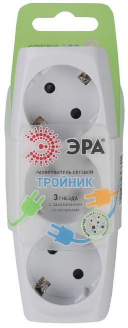 Разветвитель электрический Эра SP-3e-W C0045529 Разветвитель электрический Эра SP-3e-W C0045529