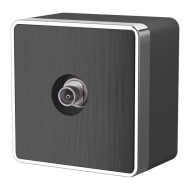 ТВ-розетка оконечная Werkel Gallant графит рифленый W5083004 4690389164736 ТВ-розетка оконечная Werkel Gallant графит рифленый W5083004 4690389164736