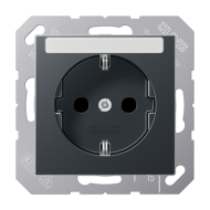 Розетка 2K+З со шторками Jung A1520BFKINAANM