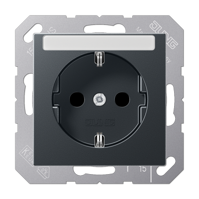 Розетка 2K+З со шторками Jung A1520BFKINAANM Розетка 2K+З со шторками Jung A1520BFKINAANM