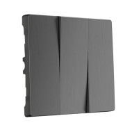 Набор клавиш для выключателя трехклавишного Werkel графит рифленый W1139004 4690389158506 Набор клавиш для выключателя трехклавишного Werkel графит рифленый W1139004 4690389158506
