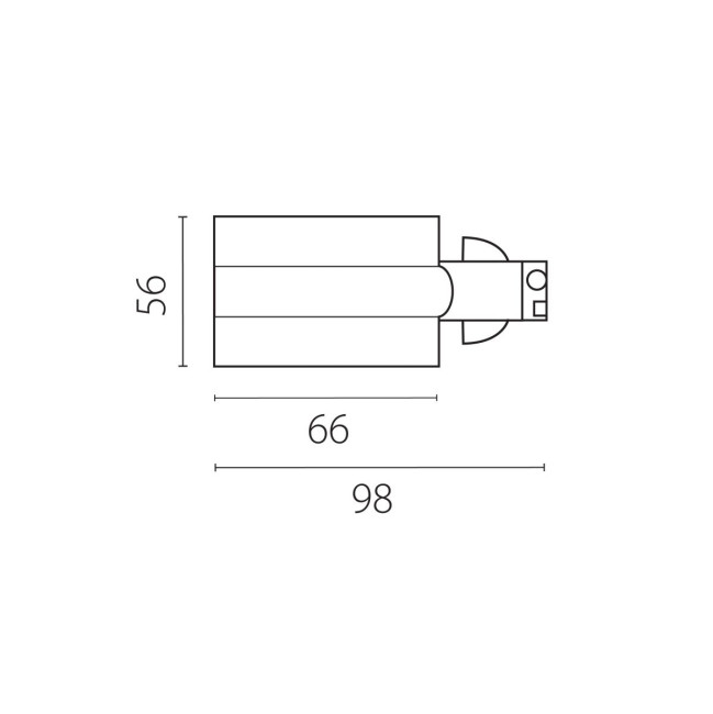 Питание боковое встраиваемое к треку 5030xx-R Lightstar Quattro 503116-RPS Питание боковое встраиваемое к треку 5030xx-R Lightstar Quattro 503116-RPS