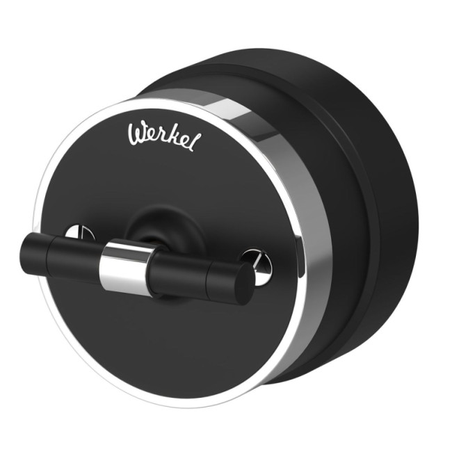 Переключатель одноклавишный Werkel Vintage черный матовый/хром W5812051 4690389174032 Переключатель одноклавишный Werkel Vintage черный матовый/хром W5812051 4690389174032