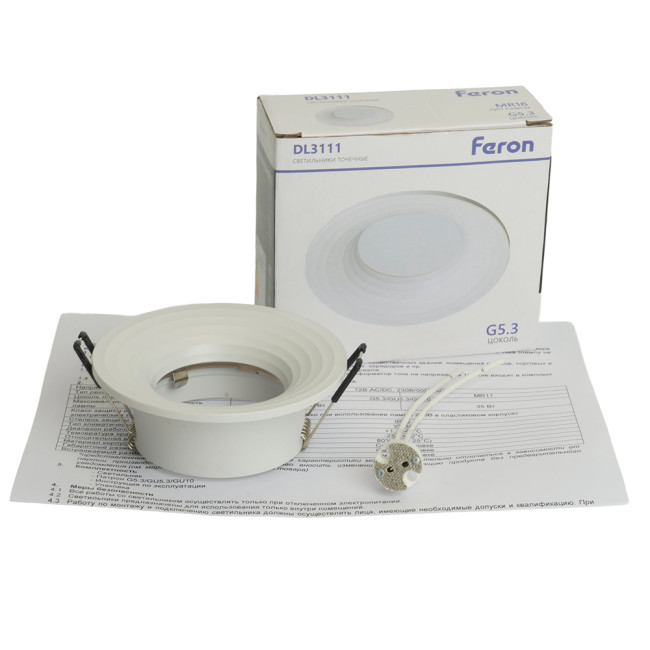 Встраиваемый светильник Feron DL3111 51344 Встраиваемый светильник Feron DL3111 51344