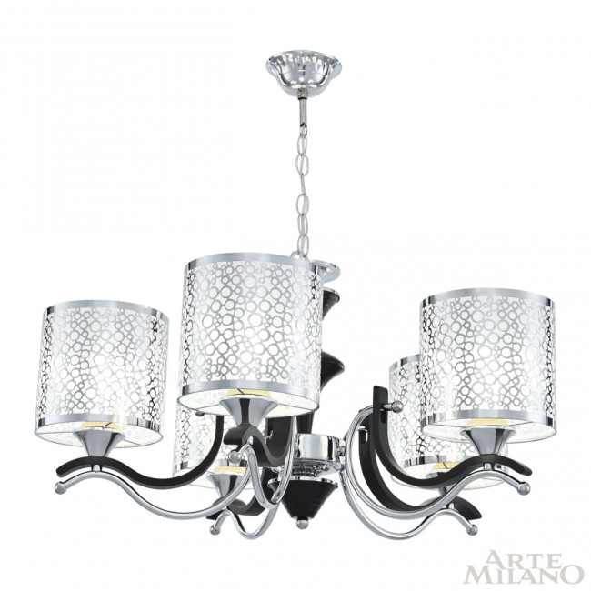 Подвесная люстра Arte Milano Florentia-6787 306787/5 Bk/Ni Подвесная люстра Arte Milano Florentia-6787 306787/5 Bk/Ni