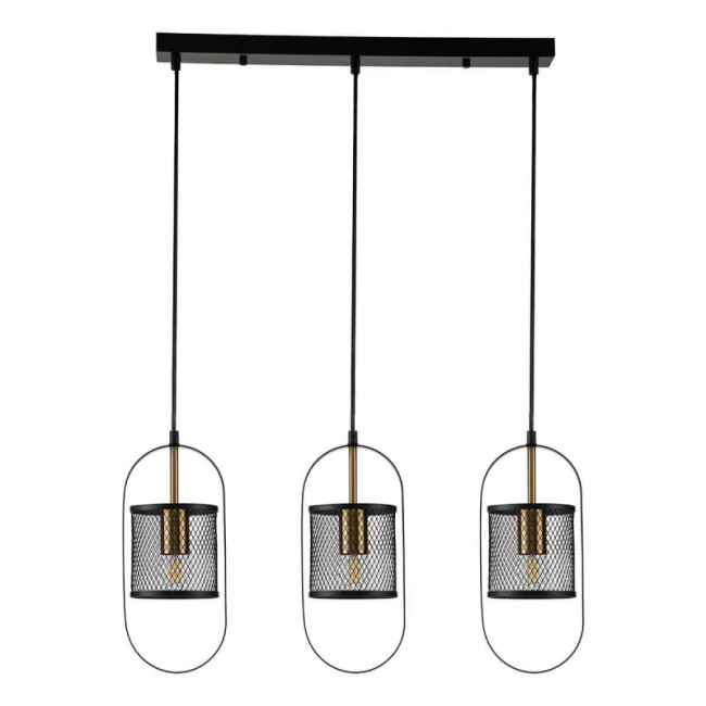 Подвесная люстра Indigo Via 10009/3P Black V000183 Подвесная люстра Indigo Via 10009/3P Black V000183