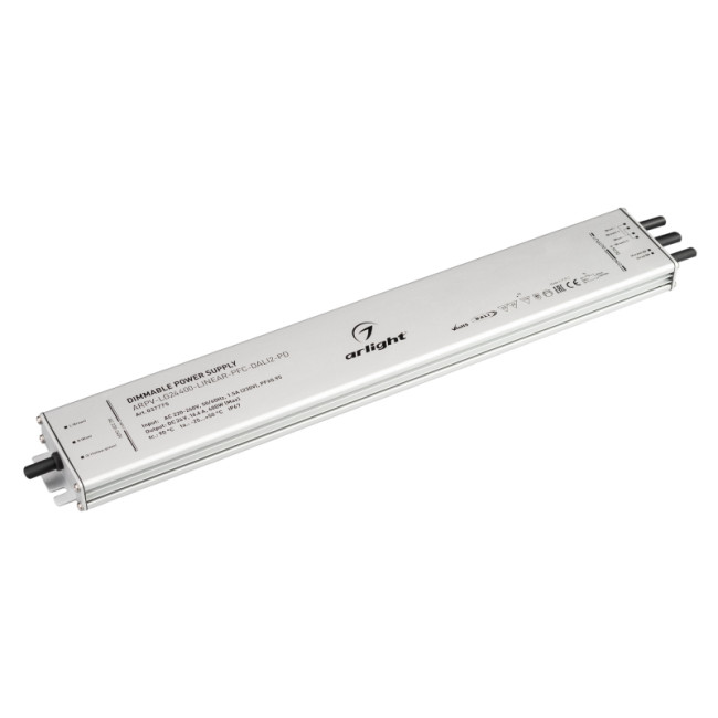 Блок питания Arlight ARPV-LG24400-LINEAR-PFC-DALI2-PD (24V, 16.7A, 400W) 037775 Блок питания Arlight ARPV-LG24400-LINEAR-PFC-DALI2-PD (24V, 16.7A, 400W) 037775