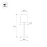 Настольная лампа с аккумулятором Arlight SP-DAISY-TAB-1.5W Warm3000-MIX (RS, 90 deg) (IP54 Металл) 058566
