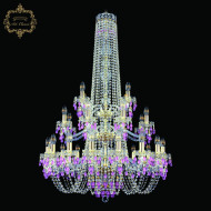 Подвесная люстра Art Classic 11.24.16+8+4.300.3d.h-128.Gd.V7010