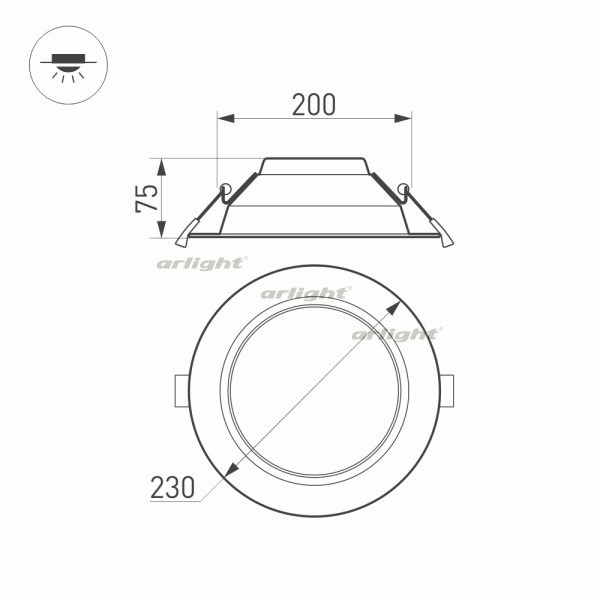Светильник Downlight Arlight Cyclone 022522(1) Светильник Downlight Arlight Cyclone 022522(1)