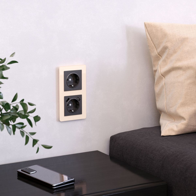 Рамка на 2 поста Werkel Acrylic айвори 4690389186288 W0022743 Рамка на 2 поста Werkel Acrylic айвори 4690389186288 W0022743