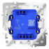 Переключатель 1-клавишный проходной с подсветкой Voltum S70 VLS010401 (белый глянцевый)