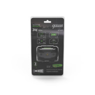 Налобный светодиодный фонарь Gauss аккумуляторный 40х60 130 лм GF405