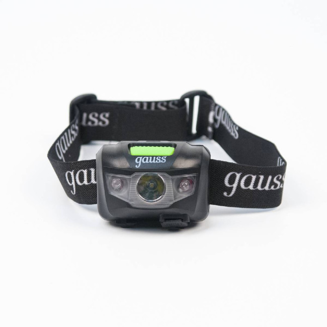 Налобный светодиодный фонарь Gauss аккумуляторный 40х60 130 лм GF405 Налобный светодиодный фонарь Gauss аккумуляторный 40х60 130 лм GF405