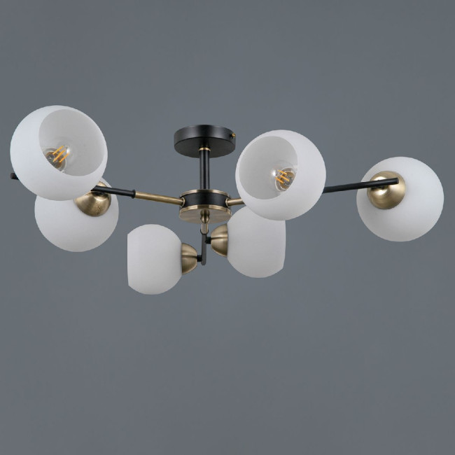 Люстра на штанге Illumico IL0469-6CSQ-24 BK AB LIBRA Люстра на штанге Illumico IL0469-6CSQ-24 BK AB LIBRA