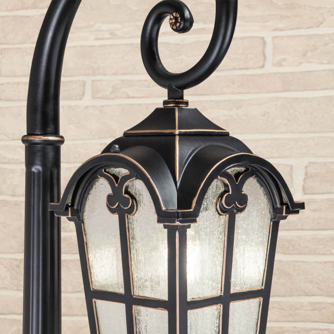 Садовый светильник Elektrostandard Mira F черное золото (GL 1001F)