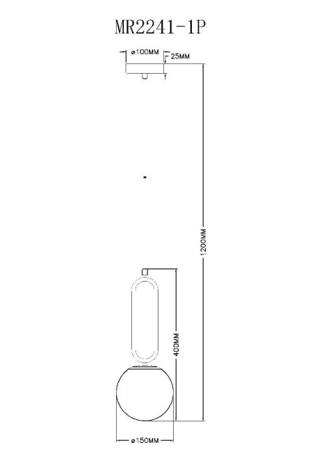 Подвесной светильник Myfar Pierre MR2241-1P Подвесной светильник Myfar Pierre MR2241-1P