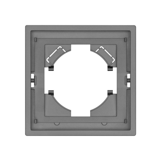 Рамка пластиковая на 1 пост Arlight FRM-TENDO-PL-1-GR 053837 Рамка пластиковая на 1 пост Arlight FRM-TENDO-PL-1-GR 053837
