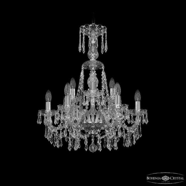 Подвесная люстра Bohemia Ivele Crystal 1403/6+3/195/XL-65 Ni Подвесная люстра Bohemia Ivele Crystal 1403/6+3/195/XL-65 Ni