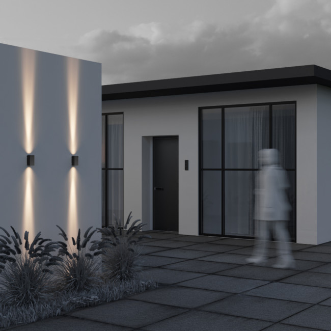 Уличный настенный светильник Maytoni Shell O570WL-L10B3K