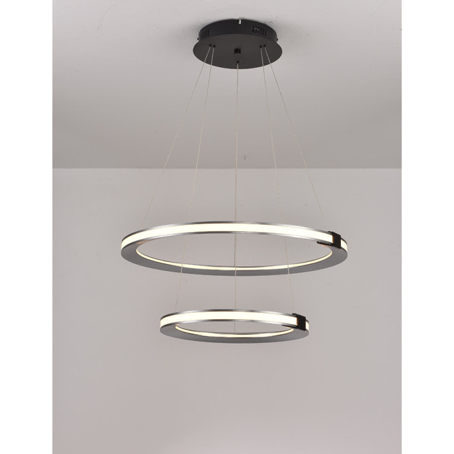 Подвесная люстра iLedex Vision 9225-6+4SD GR+BK Подвесная люстра iLedex Vision 9225-6+4SD GR+BK