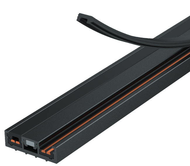 Ультратонкий накладной магнитный шинопровод iLedex Vision 4825-25/7-1000-BK Ультратонкий накладной магнитный шинопровод iLedex Vision 4825-25/7-1000-BK