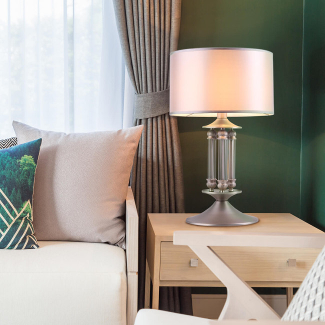 Настольная лампа Eurosvet Adagio 01045/1 сатин-никель Настольная лампа Eurosvet Adagio 01045/1 сатин-никель