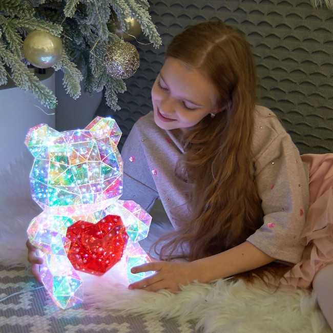 Светодиодная фигура Uniel ULD-R508 USB BEAR WITH HEART UL-00012217 Светодиодная фигура Uniel ULD-R508 USB BEAR WITH HEART UL-00012217