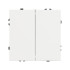 Механизм выключателя двухклавишный непроходной Arlight SWT-NOBE-MK02-SFPL-WH (230V, 10A) 054238 Механизм выключателя двухклавишный непроходной Arlight SWT-NOBE-MK02-SFPL-WH (230V, 10A) 054238