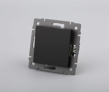 Механизм выключателя одноклавишный проходной Arlight SWT-MKP1-PL-BK-V (250V, 10A) 049872