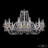 Подвесная люстра Bohemia Ivele Crystal 1402/12/360 G K801 Подвесная люстра Bohemia Ivele Crystal 1402/12/360 G K801