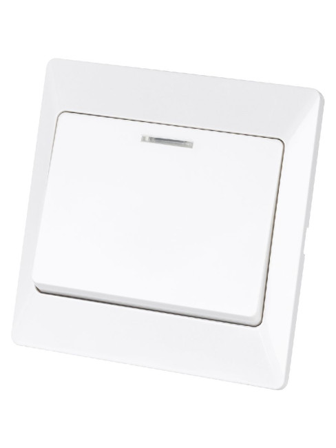 Выключатель одноклавишный с подсветкой Ильмень TDM Electric SQ1823-0003